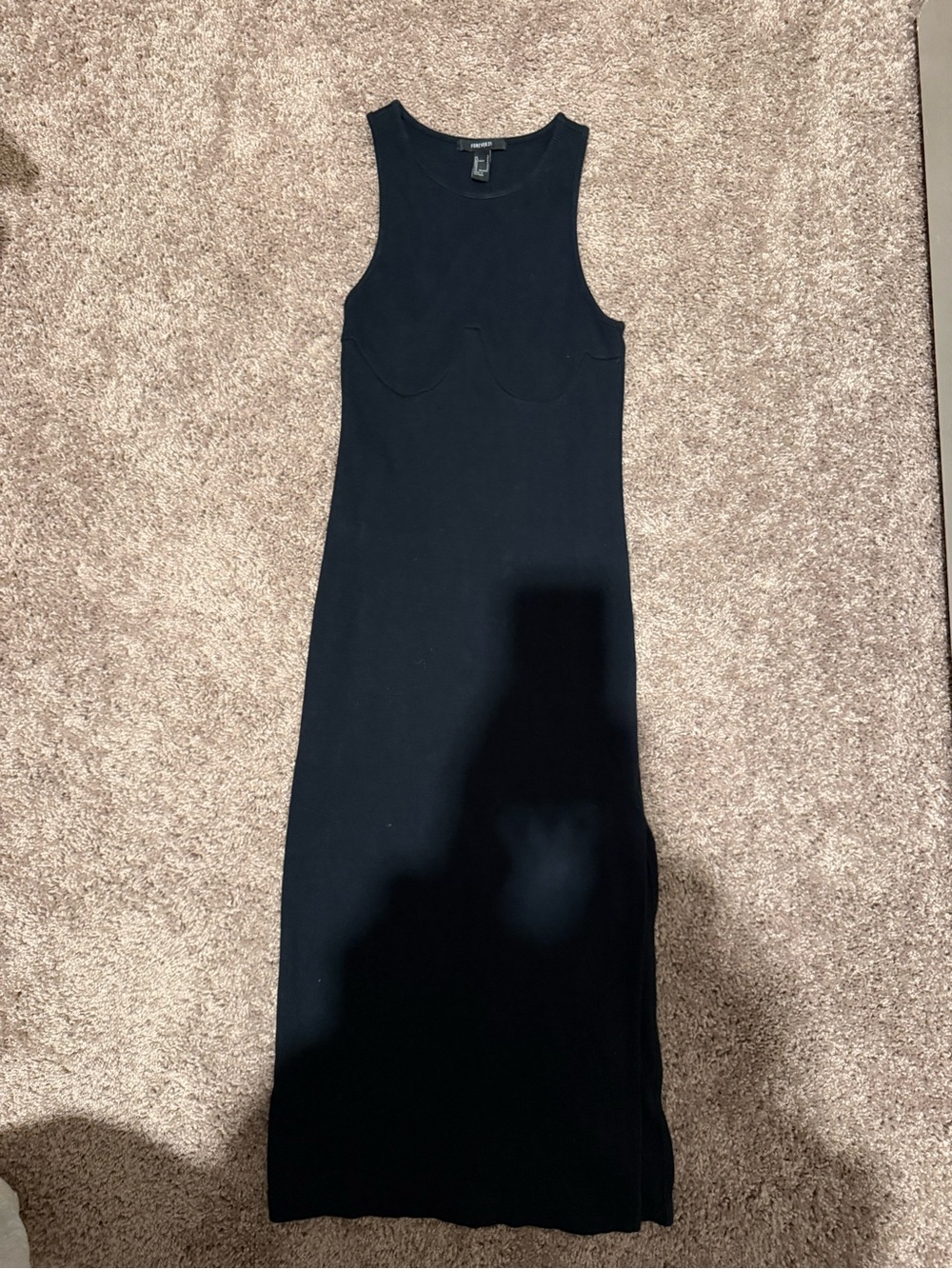 Forever 21 Black Sleeveless Maxi Dress